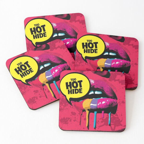 Item preview, Too Hot to Hide Dripping Rainbow Lips Pop Art designed and sold by Trueways.