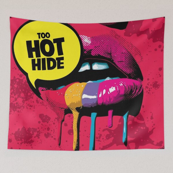 Item preview, Too Hot to Hide Dripping Rainbow Lips Pop Art designed and sold by Trueways.