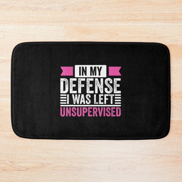 Item preview, In My Defence I Was Left Unsupervised Funny Retro Vintage designed and sold by MarionCharleen.