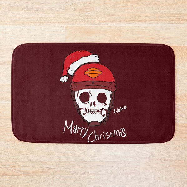 Item preview, Merry Christmas" Classic Biker Skull Design - Open-Face Rider Holiday Gift designed and sold by RNASstuff.