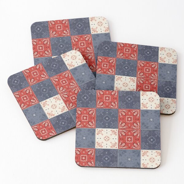 Item preview, Patchwork Bandana Pattern designed and sold by Kaleidoscope Print.