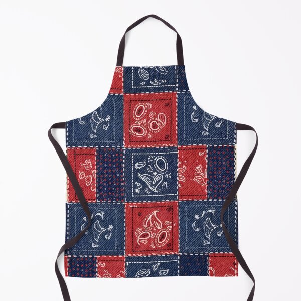 Item preview, Denim Bandana Patchwork designed and sold by Kaleidoscope Print.