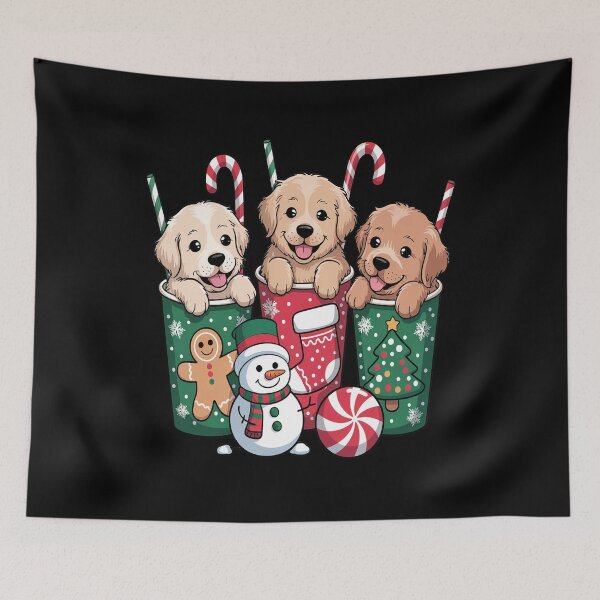 Item preview, Dog Christmas Golden Retriever  Christmas With Dog Dog designed and sold by SIGORDESIGN.