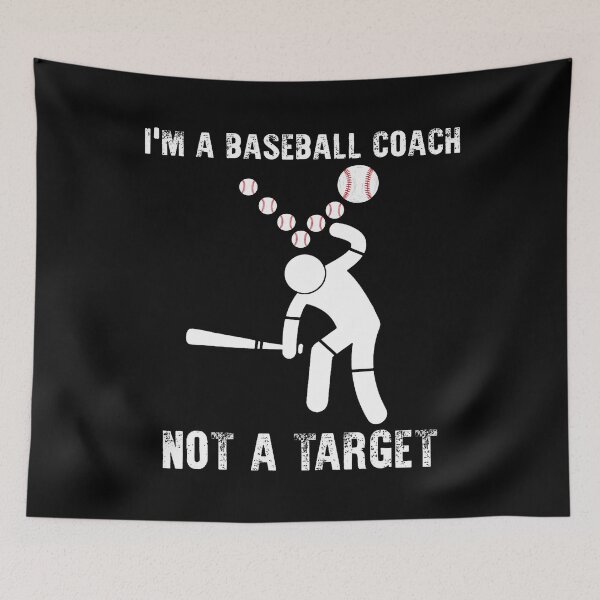 Item preview, I'M A Baseball Coach Not A Target Funny Baseball Retro designed and sold by EstherDiane.