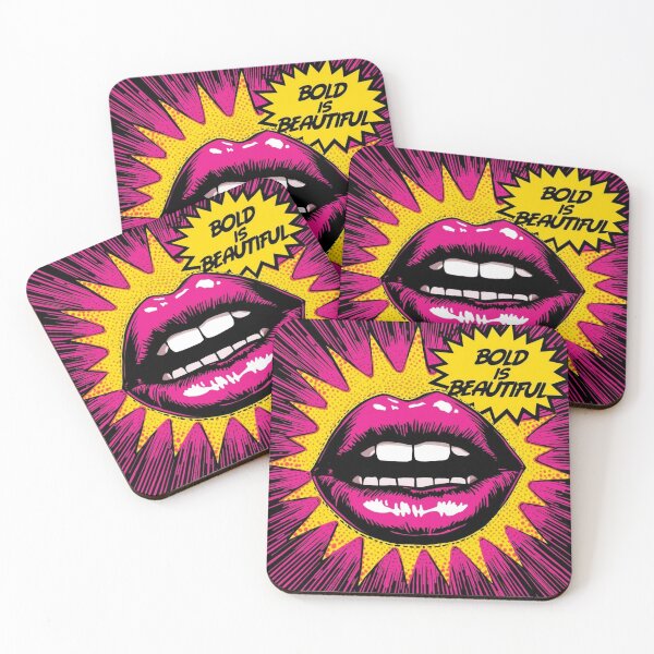 Item preview, Bold Is Beautiful Retro Pop Art Pink Lips designed and sold by Trueways.