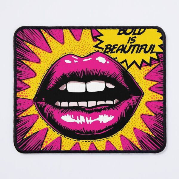 Item preview, Bold Is Beautiful Retro Pop Art Pink Lips designed and sold by Trueways.