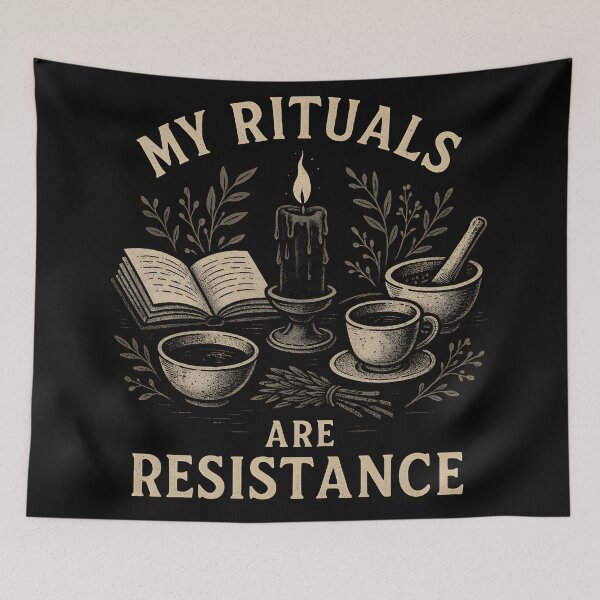 Item preview, Mis rituales son resistencia – Magia de autocuidado Witchcore designed and sold by Mouraludia.
