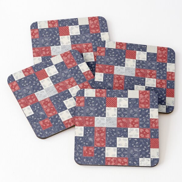 Item preview, Bandana Patch Quilt designed and sold by Kaleidoscope Print.