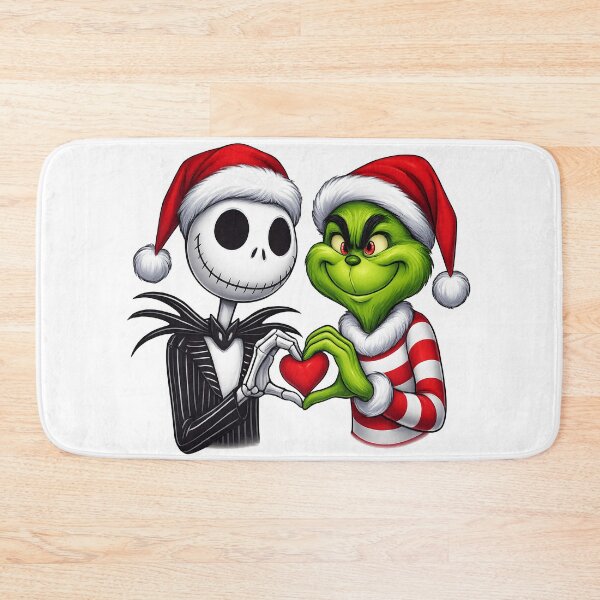 Item preview, Grinch and Jack Give Heart Hand Funny Christmas and Valentine Gifts designed and sold by Har-vee.