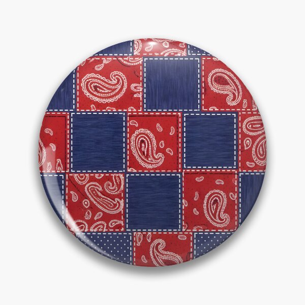 Item preview, Bandana Patch Grid designed and sold by Kaleidoscope Print.