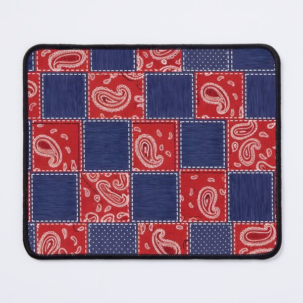 Item preview, Bandana Patch Grid designed and sold by Kaleidoscope Print.