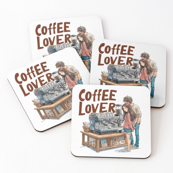 Item preview, Cute Coffee Lover Barista Machine – Adorable Coffee Shop Cartoon Art designed and sold by Grafititee.