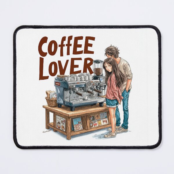 Item preview, Cute Coffee Lover Barista Machine – Adorable Coffee Shop Cartoon Art designed and sold by Grafititee.