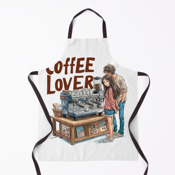 Item preview, Cute Coffee Lover Barista Machine – Adorable Coffee Shop Cartoon Art designed and sold by Grafititee.