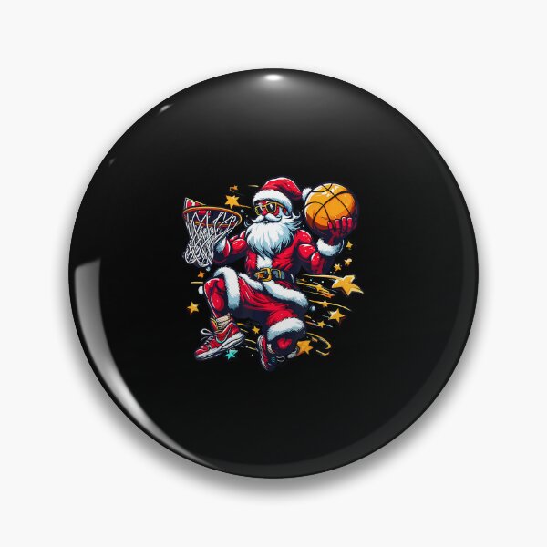 Item preview, Christmas Santa Dunking A Basketball Boys Kids Men Player designed and sold by ClaraTeresa1.