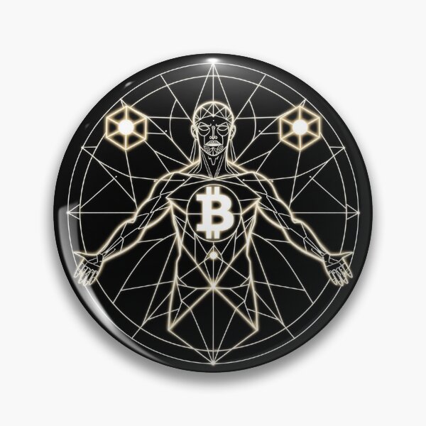 Item preview, Golden Bitcoin Halo – Sacred Crypto Angel of Decentralization designed and sold by Benito Del Ray.