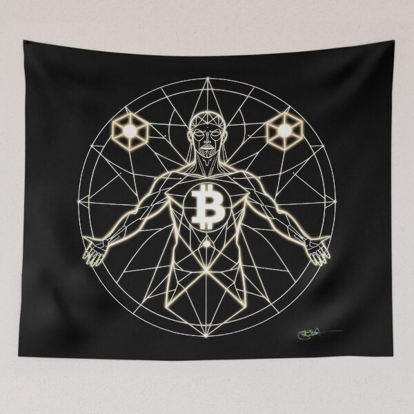 Item preview, Golden Bitcoin Halo – Sacred Crypto Angel of Decentralization designed and sold by Benito Del Ray.