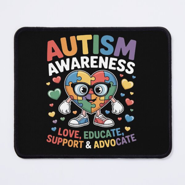 Item preview, Autism Awareness Heart Puzzle Floss Dance Kids Teacher Love designed and sold by Moxizz.