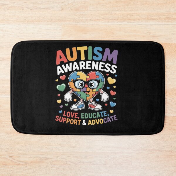 Item preview, Autism Awareness Heart Puzzle Floss Dance Kids Teacher Love designed and sold by Moxizz.