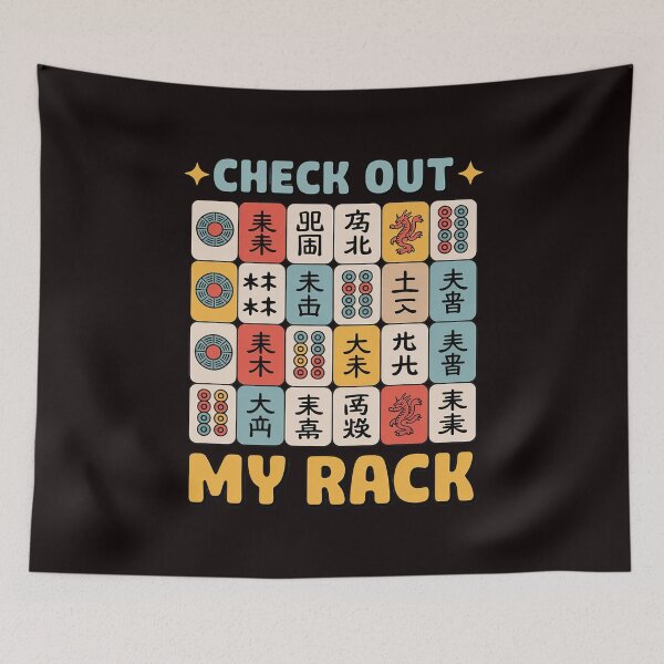 Item preview, Mahjong Player Mahjong Lover Chinese Check Out My Rack designed and sold by RopboxRone.