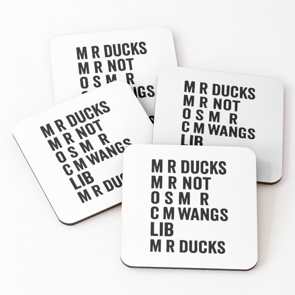 Item preview, MR Ducks Black White Bold Funny Quote designed and sold by cerima.