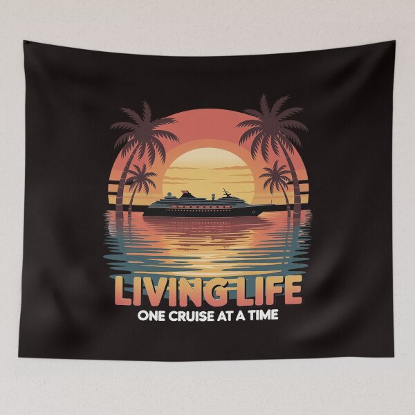 Item preview, Living Life One Cruise At A Time Cruise Ship designed and sold by RopboxRone.