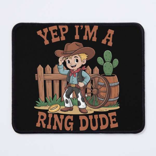 Item preview, Country Wedding Yep I'm A Ring Dude Cowboy Ring Bearer designed and sold by milanforbes.