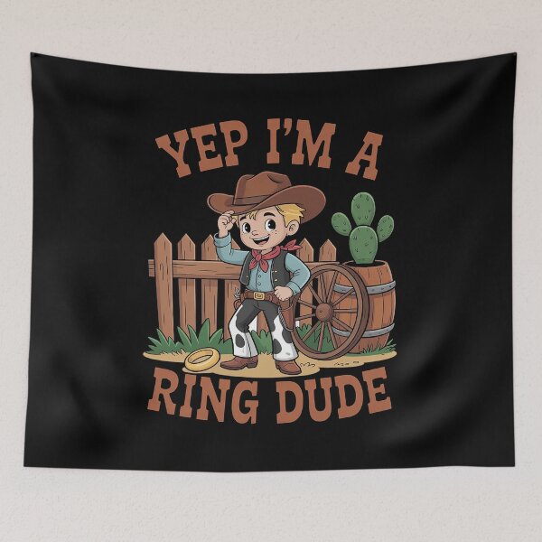 Item preview, Country Wedding Yep I'm A Ring Dude Cowboy Ring Bearer designed and sold by milanforbes.