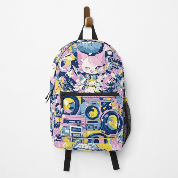 Item preview, Neon Kitty Drop the Beat designed and sold by ArgentoArt.