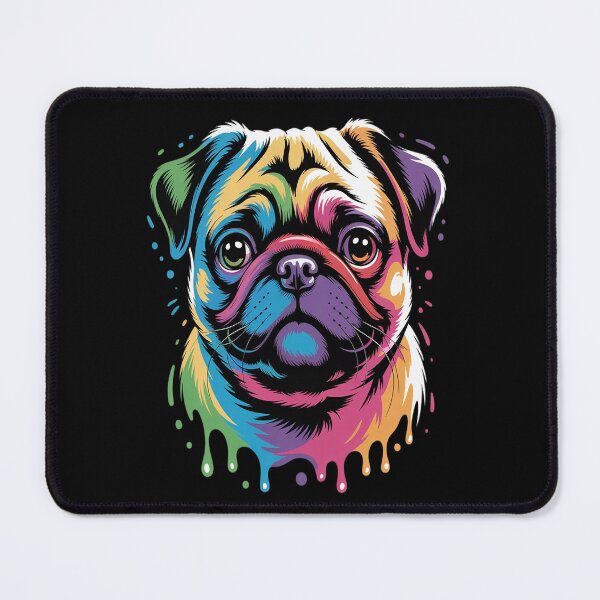 Item preview, Pug Colorful Pop Art Splash Art Tie Dye Rainbow designed and sold by JaskconLIfe23.