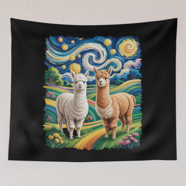 Item preview, Cotopaxi Starry Night Artwork Llama National Park Souvenir  designed and sold by estellaken.