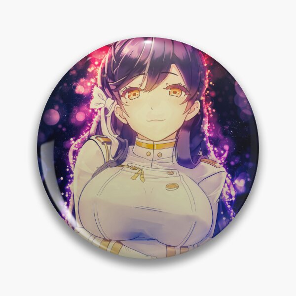 Item preview, Elegant Atago From Azur Lane Anime Girl In White And Gold Chic Fantasy designed and sold by thedarvills.