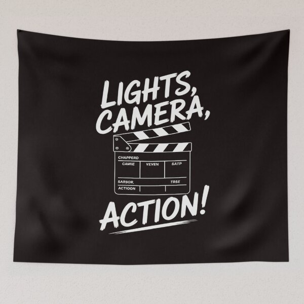 Item preview, Lights Camera Action Movie Director Movie Clapper Board Gift designed and sold by RopboxRone.