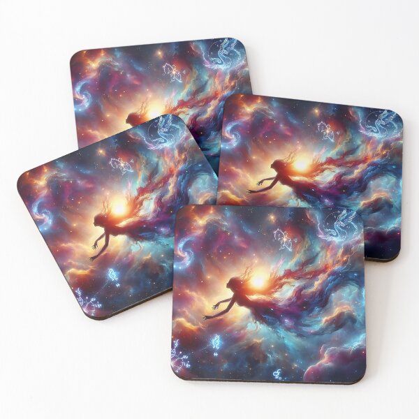 Item preview, Angelic cosmos illustration designed and sold by TajSprinklz.