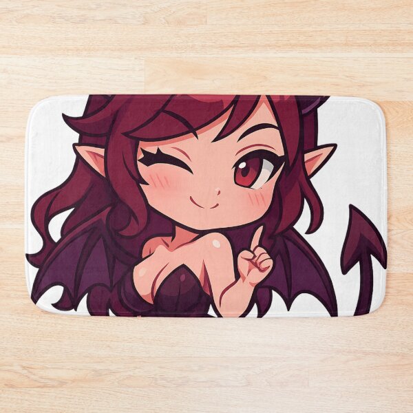Item preview, Playful Chibi Succubus Demon Girl – Anime Mischief in Red and Black designed and sold by StickyGuys.