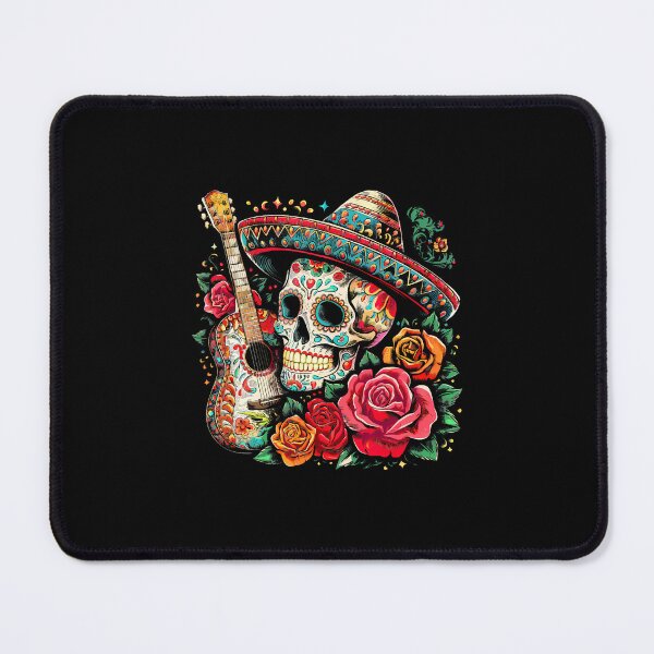 Item preview, Cinco De Mayo Skull Sombrero Fiesta Mexican Skull Men Women designed and sold by BrandyMartha.