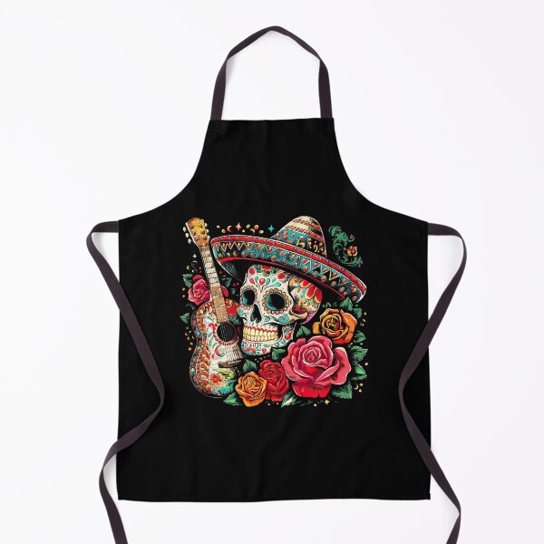Item preview, Cinco De Mayo Skull Sombrero Fiesta Mexican Skull Men Women designed and sold by BrandyMartha.