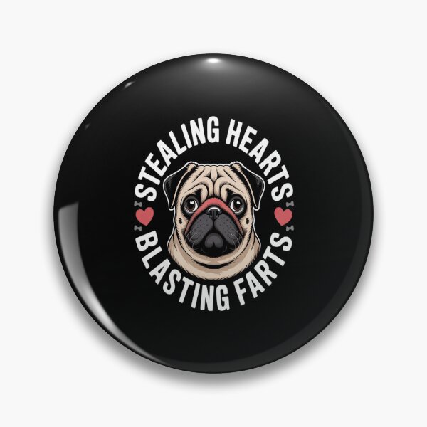 Item preview, Pug Stealing Hearts Blasting Farts Puppy Dog Lover designed and sold by JaskconLIfe23.