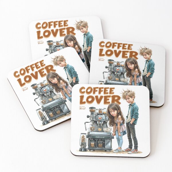 Item preview, Cute Coffee Lover Barista Machine – Adorable Coffee Shop Cartoon Art designed and sold by Grafititee.