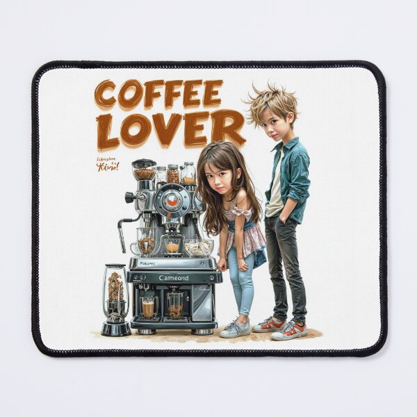 Item preview, Cute Coffee Lover Barista Machine – Adorable Coffee Shop Cartoon Art designed and sold by Grafititee.