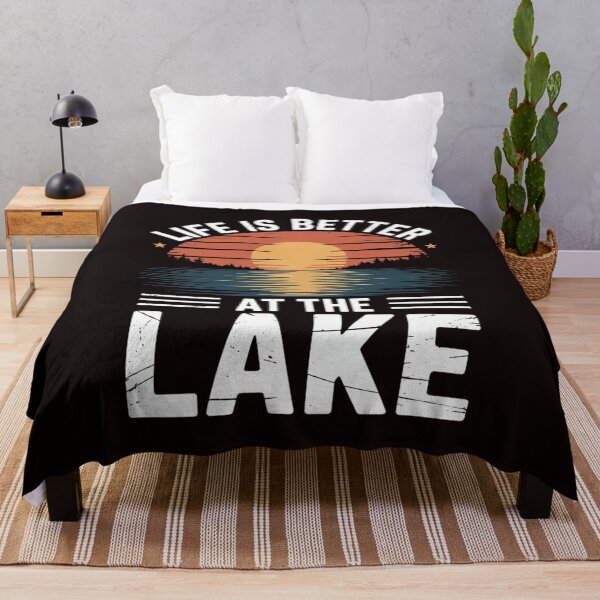 Item preview, Life Is Better At The Lake Living Day Lifestyle Boating designed and sold by RopboxRone.