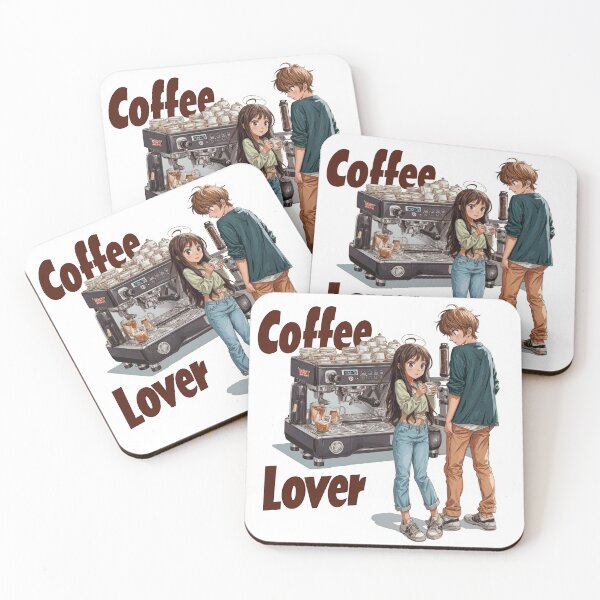 Item preview, Cute Coffee Lover Barista Machine – Adorable Coffee Shop Cartoon Art designed and sold by Grafititee.
