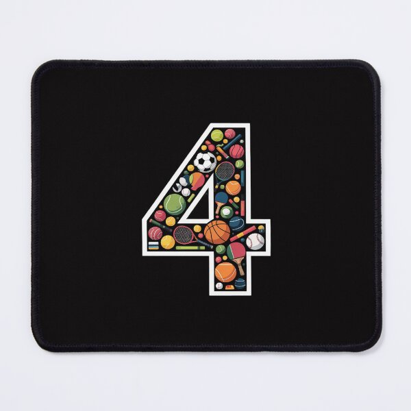 Item preview, Kids 4th Birthday Sports Big Number Four 4 Year Old Boy designed and sold by Silicula.