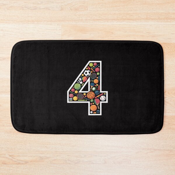 Item preview, Kids 4th Birthday Sports Big Number Four 4 Year Old Boy designed and sold by Silicula.