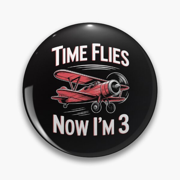 Item preview, Kids 3rd Birthday Airplane Time Flies Now I'm 3 designed and sold by Silicula.