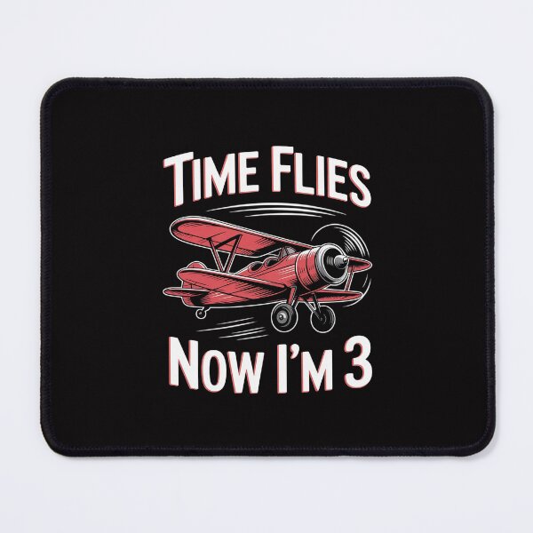 Item preview, Kids 3rd Birthday Airplane Time Flies Now I'm 3 designed and sold by Silicula.