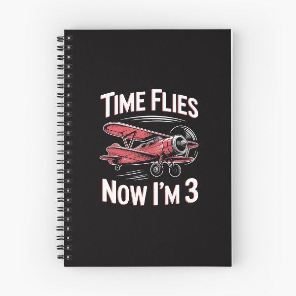 Item preview, Kids 3rd Birthday Airplane Time Flies Now I'm 3 designed and sold by Silicula.