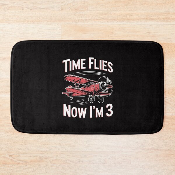 Item preview, Kids 3rd Birthday Airplane Time Flies Now I'm 3 designed and sold by Silicula.