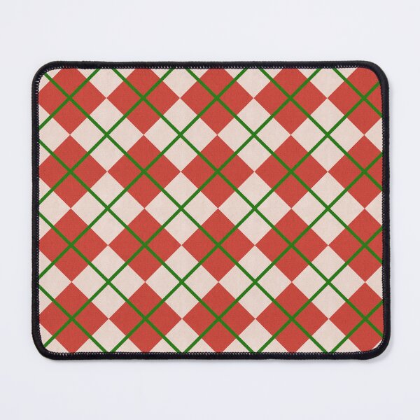 Item preview, Festive Red Green Geometric Diamond Pattern. designed and sold by PrajaktaPathak.