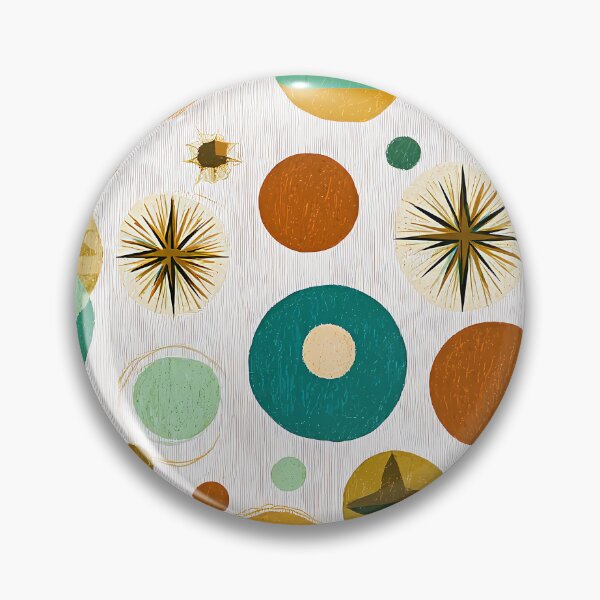 Item preview, Mid-Century Modern Golden, Orange, And Green Abstract Designs  designed and sold by DEC02.